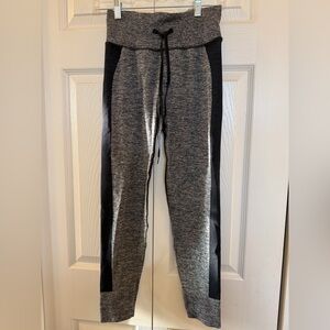 PINK Victoria's Secret Gray & Black high Waistband leggings